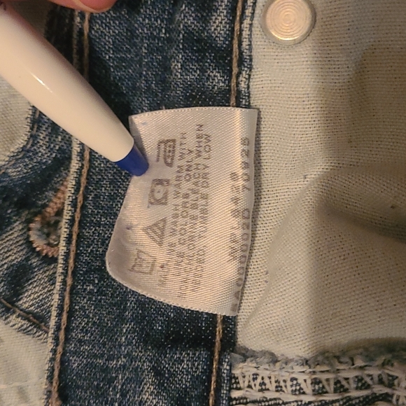 90's vintage Lee carpenters jean shorts size 16 M - Picture 13 of 15